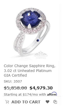 Ceylon Sapphire Ring - GIA-Certified Pink & Blue Sapphire Rings