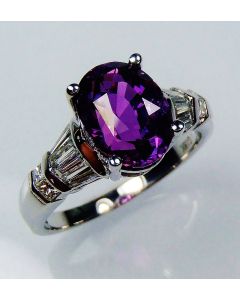 Purple-Sapphire-3.09 ct-oval-cut-ring
