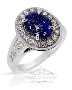 3.56 Ct Untreated Color Change Sapphire Ring 
