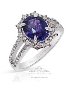violet sapphire engagement rings