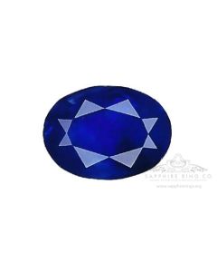 Natural Ceylon Blue Sapphire, 3.35 ct GIA Certified Origin 