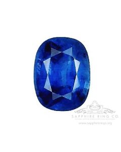 Natural Blue Sapphire, 1.43 ct Cushion Cut GIA Certified 