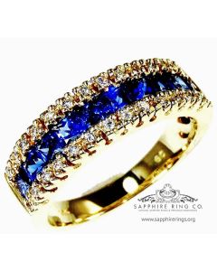 Natural Sapphire Eternity Band
