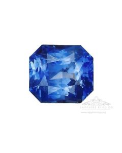 GIA Certified Untreated Sapphire, 3.35 ct Emerald Cut Blue Ceylon Sapphire