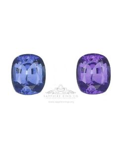 Unheated Color Change Sapphire, 1.75 ct Cushion Cut GIA Certified 