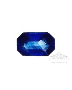 Natural Emerald Cut Sapphire, 2.64 ct Ceylon GIA Certified 