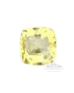 Unheated Yellow Ceylon Sapphire, 2.14 ct Cushion Cut GIA Certified 