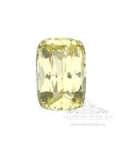 Unheated Yellow Ceylon Sapphire, 2.65 ct Cushion Cut GIA Certified 