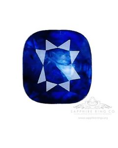 Natural Blue Sapphire, 4.99 ct Cushion Cut Madagascar GIA Certified Origin