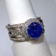 18 kt White Gold and Sapphire 