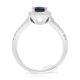 18kt Natural Sapphire Ring,, 1.09 ct Oval Cut Ceylon Sapphire GIA Certified