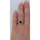 18kt Natural Sapphire Ring,, 1.09 ct Oval Cut Ceylon Sapphire GIA Certified