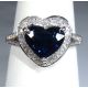 White Gold with Blue Sapphire 