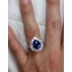 18 kt White Gold and Blue Sapphire 