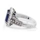 2.37 ct natural sapphire and platinum ring