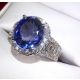 Oval blue Sapphire 8crats 