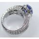 Blue Sapphire platinum rings 

