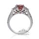 pink sapphire white gold engagement rings for women