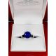 Certified 18 kt Sapphire Ring