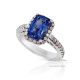 2.30 Ct Blue Ceylon Sapphire Ring GIA 18kt
