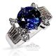 round blue sapphire engagement rings white gold