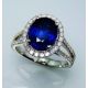 Royal Blue sapphire oval cut 