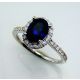 Oval Cut blue sapphire 