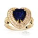 Custom Order, Heart Cut Sapphire Ring, 4.46 ctb GIA Certified