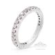 18kt White Gold Wedding Band, 0.60 cts 