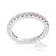 18kt White Gold Wedding Band, 0.60 cts 
