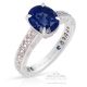 Custom Order, Platinum Sapphire Ring, 2.59 Ct Unheated GIA Certified 