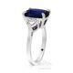 3 Stone Platinum Sapphire Ring, 7.48 ct Natural Sapphire GIA Certified x 3 - Custom Order 