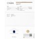 GIA report for 3.03 ct Pair Untreated blue sapphire 