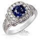 Ceylon Sapphire Engagement Ring -  1.28 ct 18kt GIA