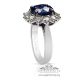 blue sapphire 5.07 ct Untreated Platinum ring 