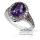 4.19 ct Untreated Purple Sapphire Ring