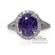 Natural purple sapphire ring 
