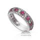 pink sapphire and platinum band