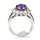 purple gemstone Platinum Ring