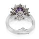 Platinum Ring with purple sapphire 