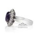 Platinum Ring with purple sapphire photo