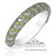 Yellow sapphire engagement band for sale 