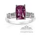 2.50 ct Untreated pink sapphire ring