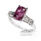 untreated pink sapphire ring