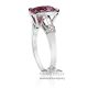 white gold pink sapphire and diamond ring