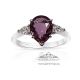 Pink Ceylon sapphire Platinum Ring