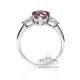 Pink Ceylon Sapphire Platinum Ring ladies 
