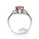 Pink Ceylon Platinum Ring
