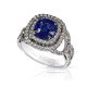 Blue Sapphire engagement Ring GIA