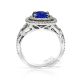 untreated blue sapphire platinum ring